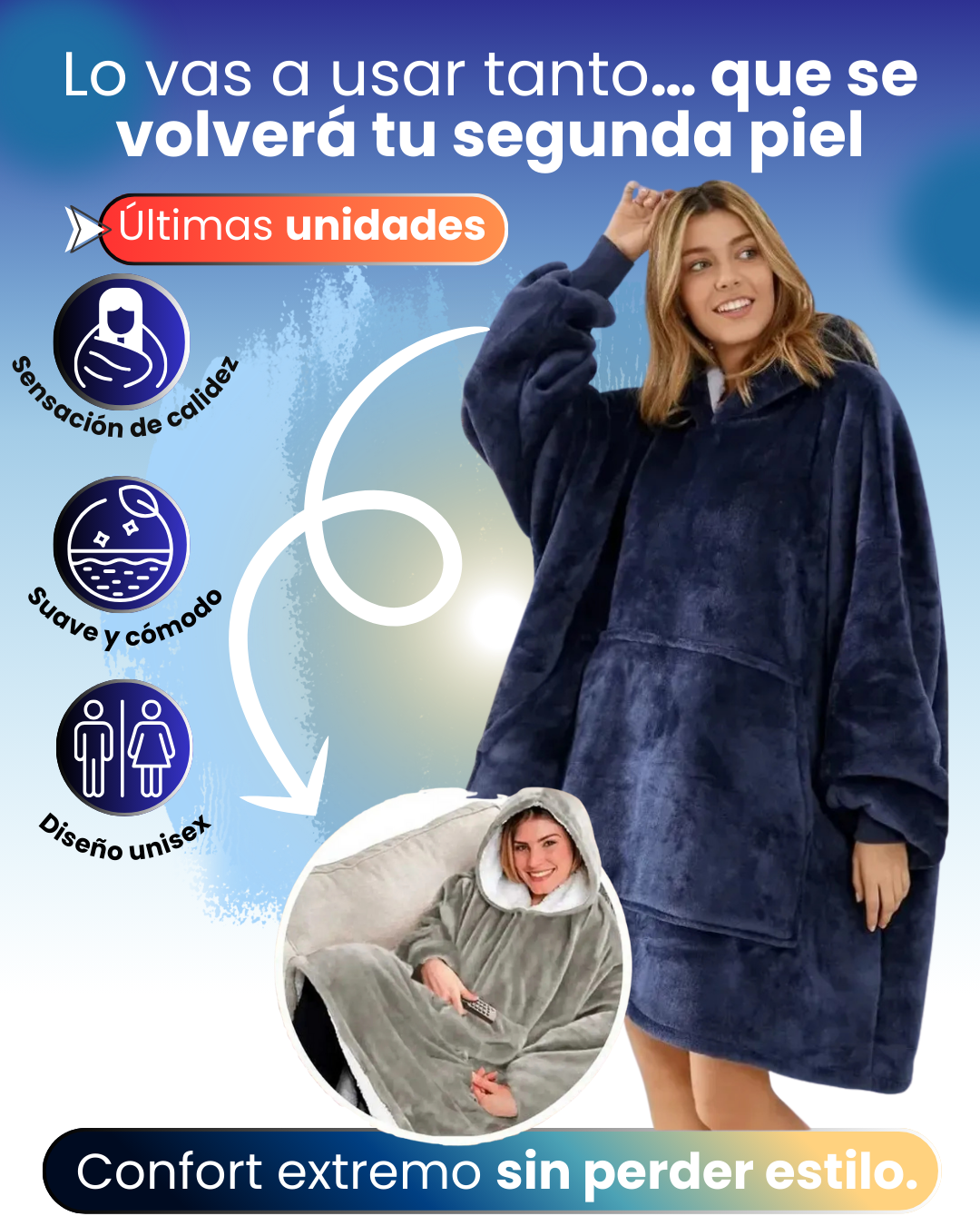 Hoodie Manta Largo