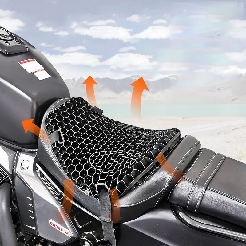 Asiento Gel Moto: Máximo Confort y Alivio del Dolor en Largos Viajes - Mova