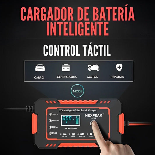 Cargador Inteligente Reparador Baterías 12v Motos Carros - Mova