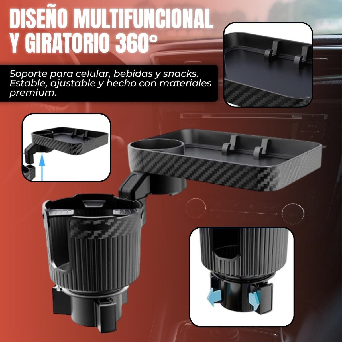 Porta vasos carro - Mova